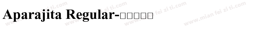 Aparajita Regular字体转换